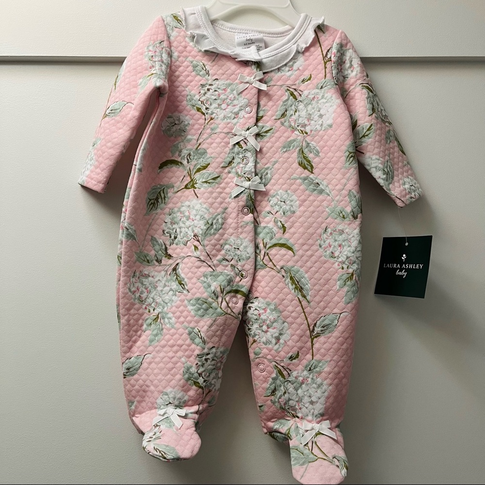 Never been worn, tags on - 0-3 month Laura Ashley sleep and play outfit